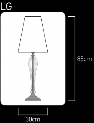 σχέδιο Leonie 112/LG χρώμιο-κρυστάλλινο επιτραπέζιο φωτιστικό-λαμπατέρ-pvc silver leaf black shade Φωτιστικά Επιτραπέζια-Πορτατίφ Leonie