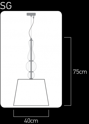 σχέδιο Amanda 118/SG 6 φύλλο ασήμι-κρυστάλλινο κρεμαστό φωτιστικό-pvc black chrome shade Φωτιστικά Οροφής-Κρεμαστά Amanda